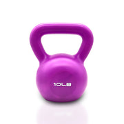 10 lb Vinyl-Coated Kettlebell with Wide Comfort Grip