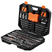 145-Piece SAE & Metric Mechanics Tool and Socket Set