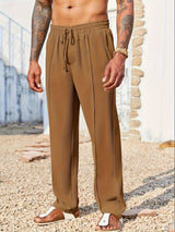 Men's Straight-Leg Corduroy Casual Pants