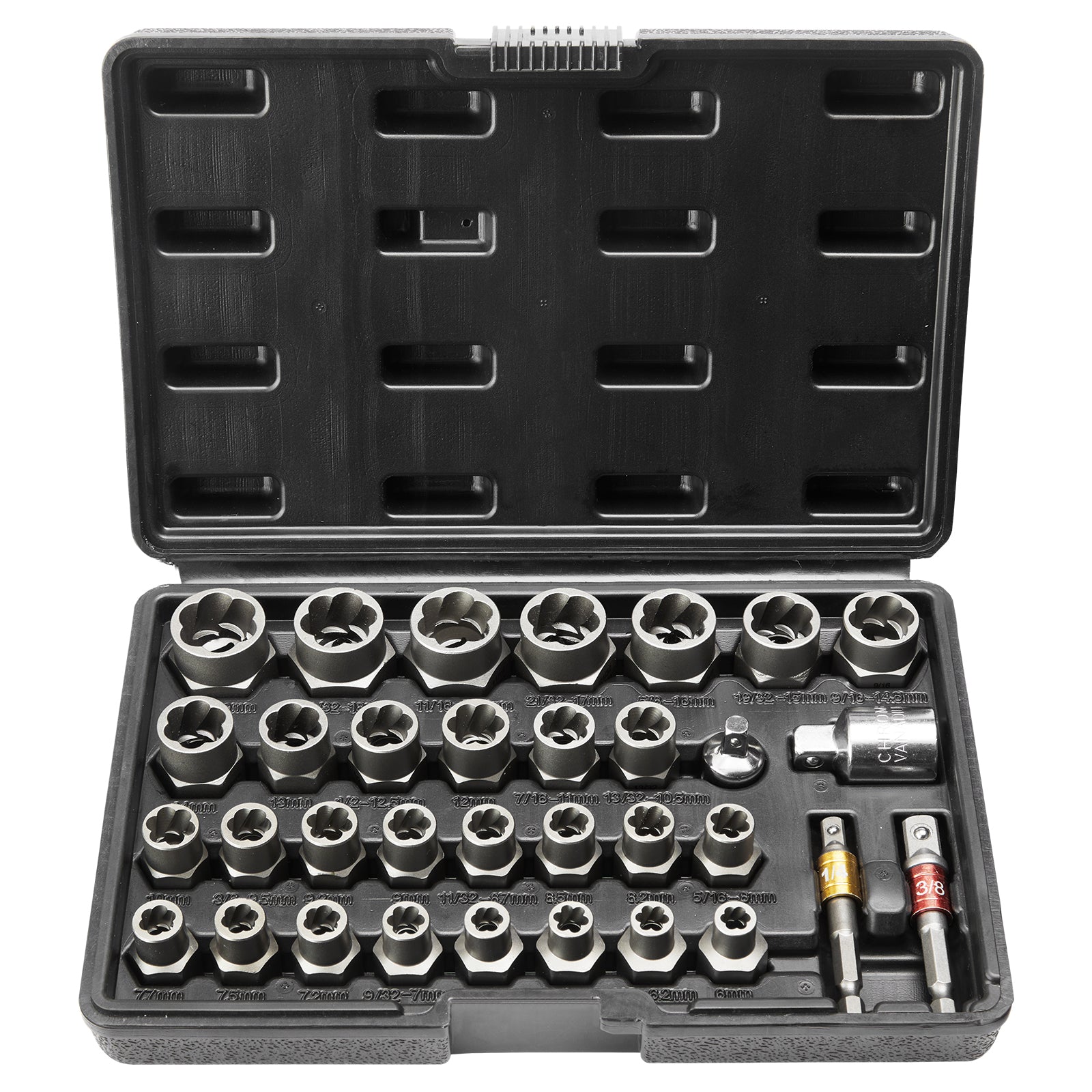 29-Piece CR-MO Bolt & Nut Extractor Socket Set