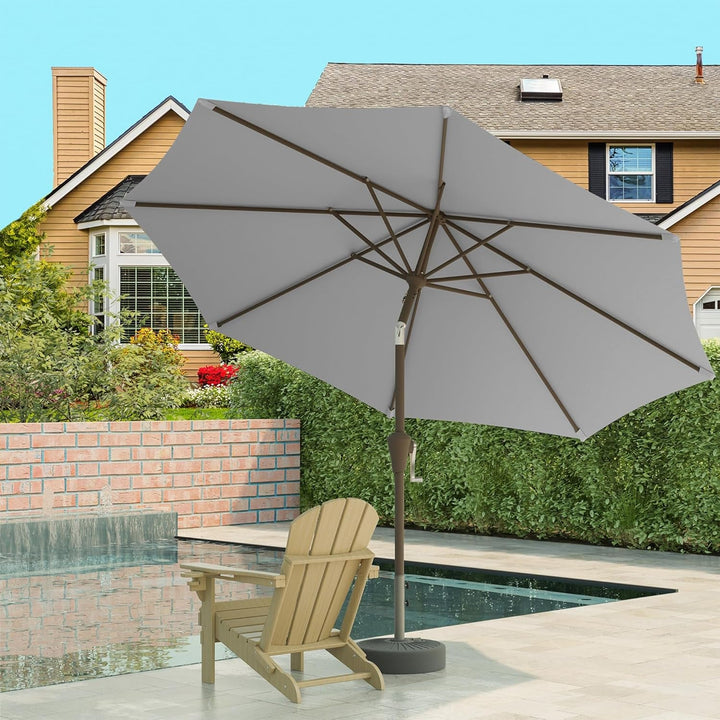 10 Foot Patio Umbrella With UV Protective Weatherproof Fabric