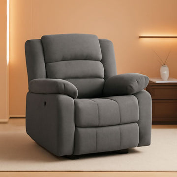 Oversized Grey Electric Recliner Chair For Living Room – General Merchandise