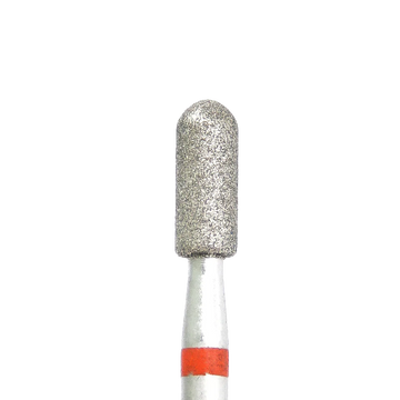 KMIZ - Diamond Nail Drill Bit Red Cylinder 3.1-8.0F (#129)