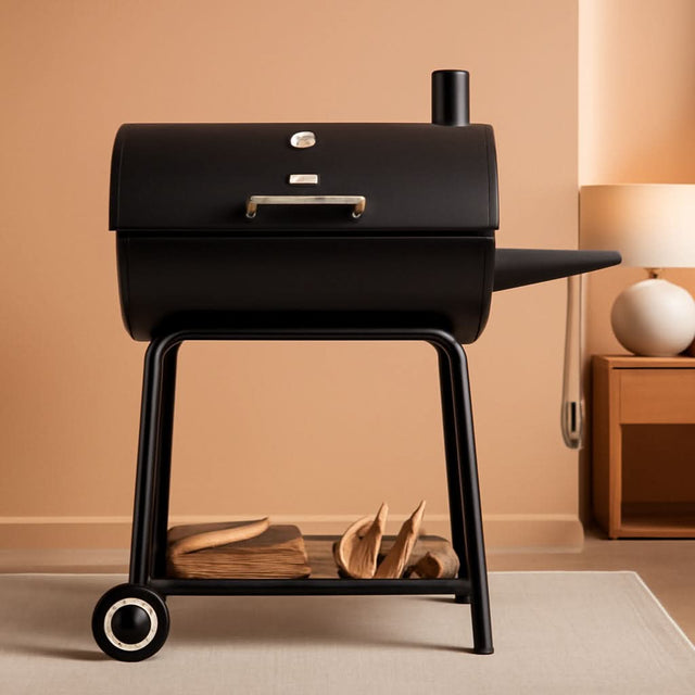 30 Inch Barrel Charcoal Grill With 627 Square Inches Cooking Space