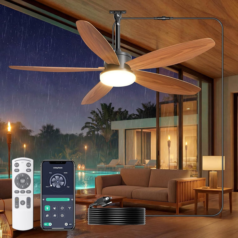 42 in. Outdoor Ceiling Fan with Remote Control