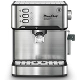 20-Bar Espresso Machine with Milk Frother & Pressure Gauge
