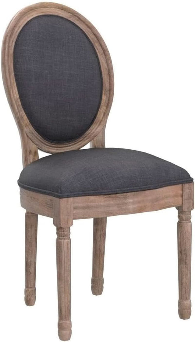French Country Dining Chairs Set of 4 Oak Wood Round Back