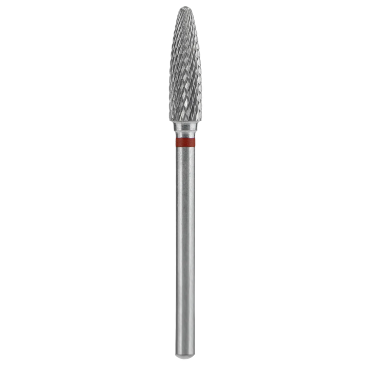 CARBIDE NAIL DRILL BIT, "CORN", RED, HEAD DIAMETER 4/14MM (FT90R040/14) (#208)-STALEKS™