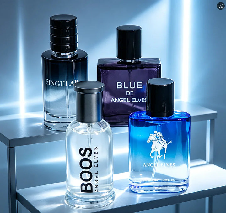 4 Pcs Luxury Men Cologne Gift Set - 4 x 30ml Bottles of Premium Vanilla & Cologne Scented