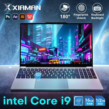 Xiaman 15.6-Inch Laptop – Intel Core i9, 16GB RAM, Up to 2TB SSD