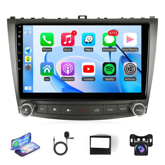 10.1-Inch Lexus Car Stereo with CarPlay, GPS, Wi-Fi & AHD Camera
