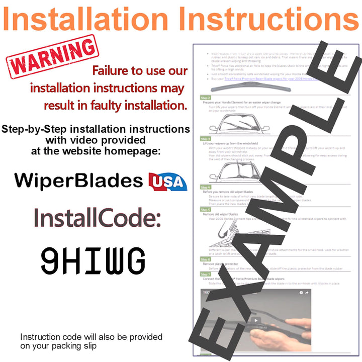 2015 Nissan Juke Wiper Blades w/2yr Wear Warranty (Set of 3) w/Rear Beam Wipers