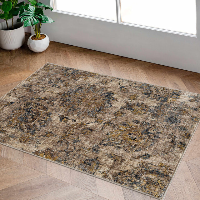 Morinville Teal Floral Rug – Rugs