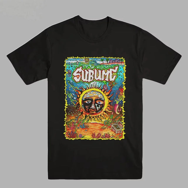 SUBLIME T-Shirt Band SKA Punk Rock American Hip Hop Short Sleeve Women's Cotton Crew Neck