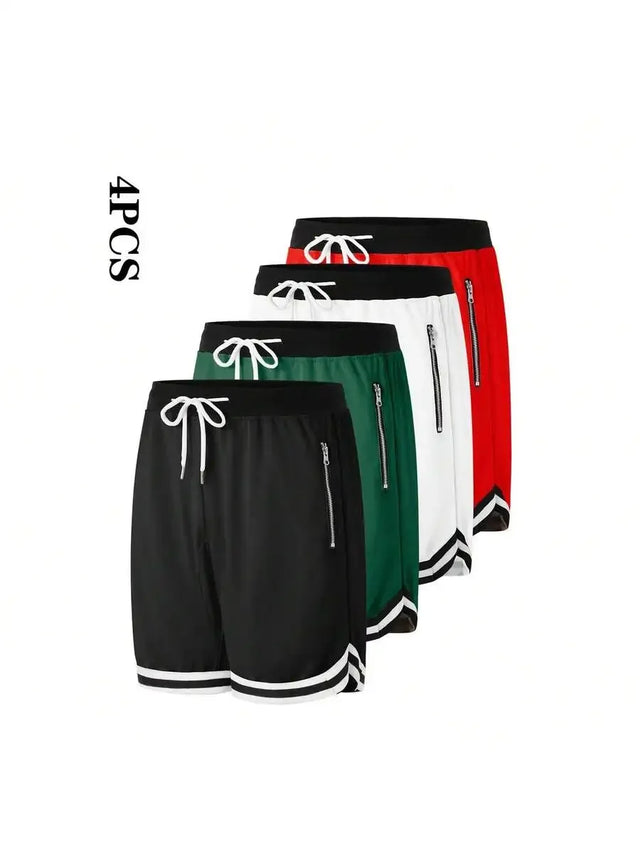 4-Piece Men's Casual Sports Shorts