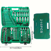 216-Piece Professional CR-V Mechanics Tool & Socket Set – product detail 6