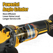 DEWALT DCG409 20V Brushless 125mm Flat-Head Angle Grinder – product detail 4