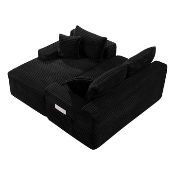 94.5" U-Shaped Sectional Sofa with Deep Seat