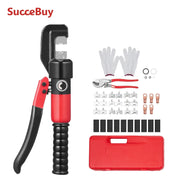 SucceBuy AWG 12–2/0 Hydraulic Wire Crimper Kit with Cutter & Gloves – featured product image