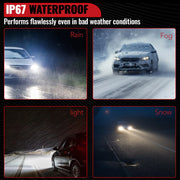 H4/9003 Mini LED Headlight Bulb Pair, 110W 28,000LM 6500K – product detail 2