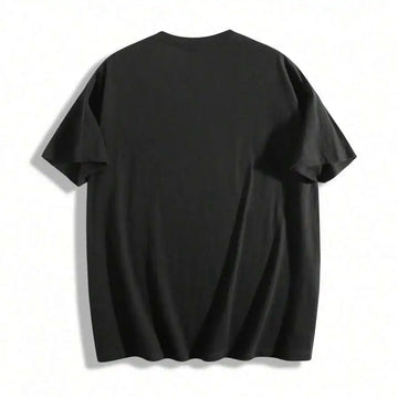 Women's Men Letter Print Short Sleeve T-Shirt Slogan Sorry I'm Late Crew Neck Fashion Daily