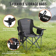 SucceBuy 350-Lb Portable Folding Camping Chair for Beach, Hiking & Fishing – product detail 5