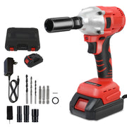 1000 N·m Brushless 1/2-Inch Cordless Impact Wrench Kit for Auto Repair – product detail 8