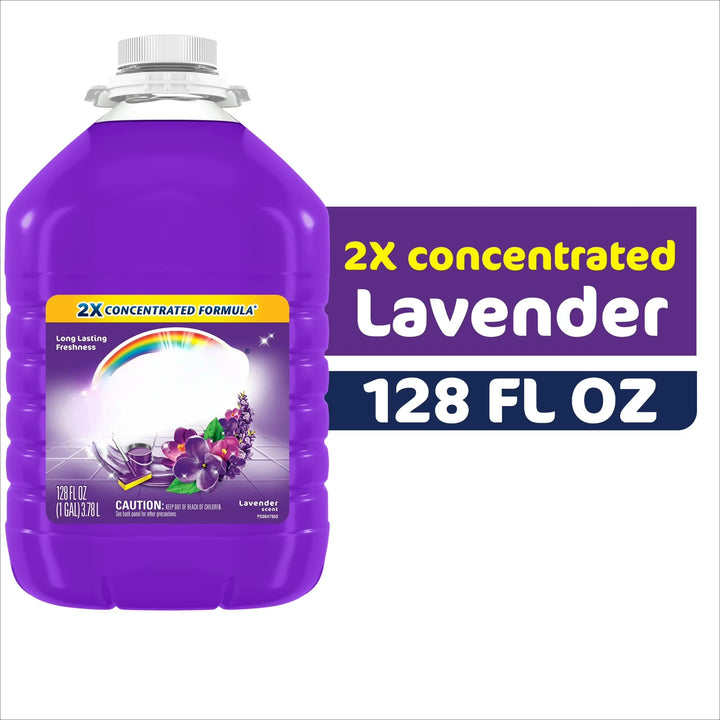 2X Concentrated Multi-Surface Floor Cleaner, Lavender, 128 fl oz