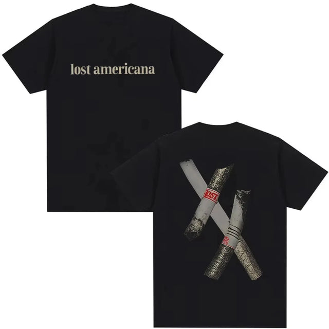 Rapper Machine Gun Kelly MGK Lost Americana Tour T-Shirts Man Women Hip Hop Fashion Cotton