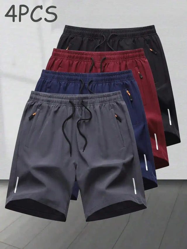4pcs/Set Men's Casual Sports Shorts