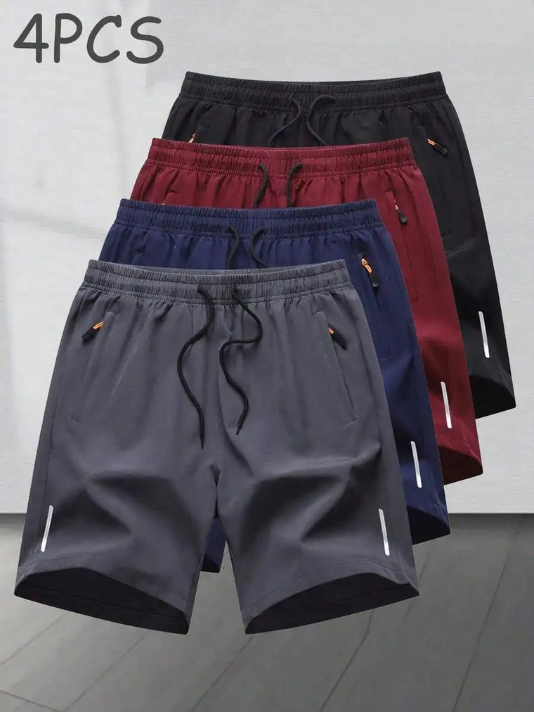 4pcs/Set Men's Casual Sports Shorts