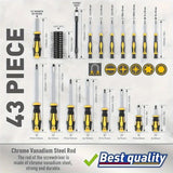 43-Piece Magnetic Screwdriver Set with Precision, Torx, Hex & Phillips Drivers – product detail 4