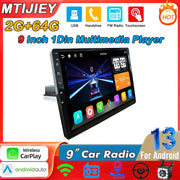 MTIJIEY 9-Inch Android 13 Car Stereo with Wireless CarPlay, GPS & 2+64GB – featured product image