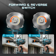SEESII 1300 N·m 3-in-1 Cordless Impact Wrench, Drill & Screwdriver Kit – product detail 8