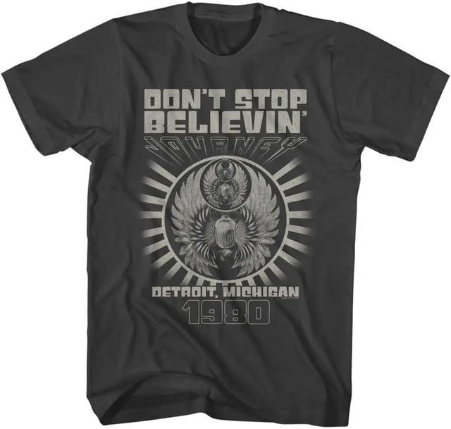 80S Retro Print T-Shirt, Detroit Journey Theme