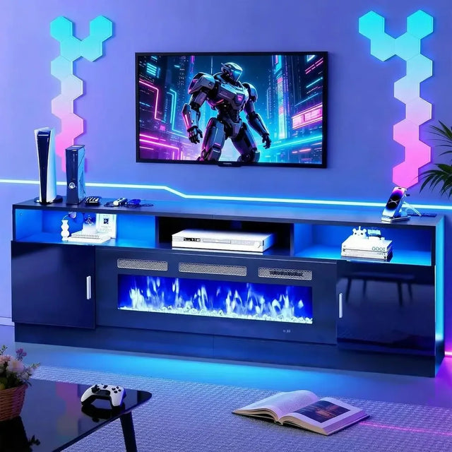 70 TV Stand with Outlet, 36 TV Entertainment Center