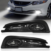 LED Fog Light for Honda Civic 4-Door Sedan 2013–2015 Front Bumper Driving Fog Lamp Assembly Replacement with Wiring Harness product image