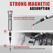 VMAN 100-in-1 Magnetic Ratcheting Precision Screwdriver Set – product detail 4