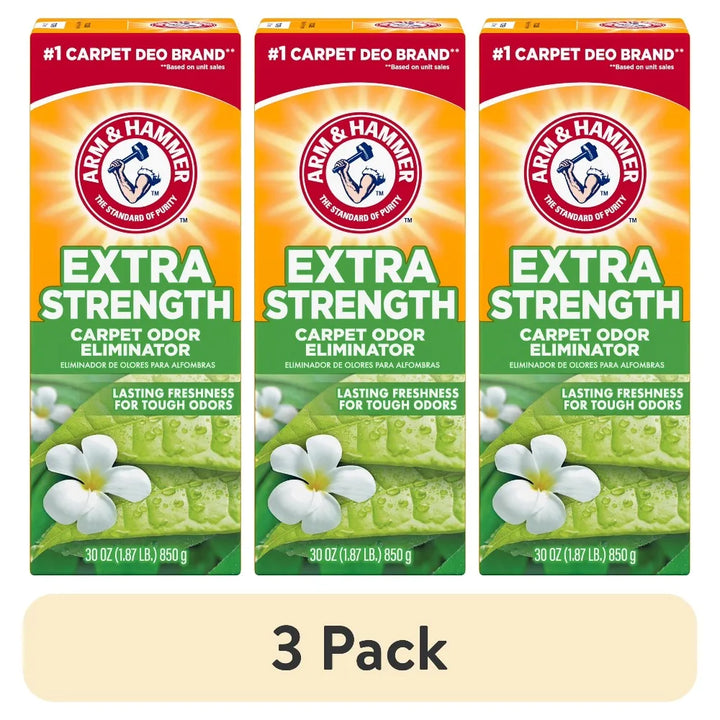Extra-Strength Carpet Odor Eliminator, Fresh Scent, 30 oz – 3 Pack