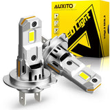 AUXITO H7 Turbo LED Headlight Bulb Pair, 60W 6500K White – featured product image
