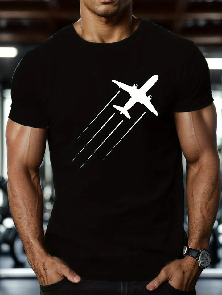 Men’s Casual Printed T-Shirt – Soft-Style Short Sleeve Tee