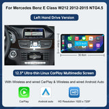 12.3-Inch Multimedia Display for Mercedes-Benz E-Class W212 with CarPlay – product detail 9
