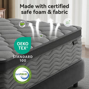 8/10-Inch Twin Hybrid Mattress with Pocket Springs & Motion Isolation – product detail 3