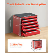 SucceBuy 5-Drawer Portable Metal Tool Box for Garage & Workshop Storage – product detail 2