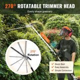 SucceBuy 33cc 6-in-1 Gas Trimmer, Brush Cutter, Pole Saw & Hedge Trimmer – product detail 3