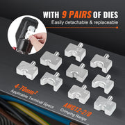 SucceBuy AWG 12–2/0 Hydraulic Wire Crimper Kit with Cutter & Gloves – product detail 3