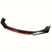 3-Piece Universal Front Bumper Lip Splitter Kit in Black & Red – product detail 6
