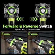 Robustrue 1000 N·m Brushless Cordless Impact Wrench Kit – product detail 6