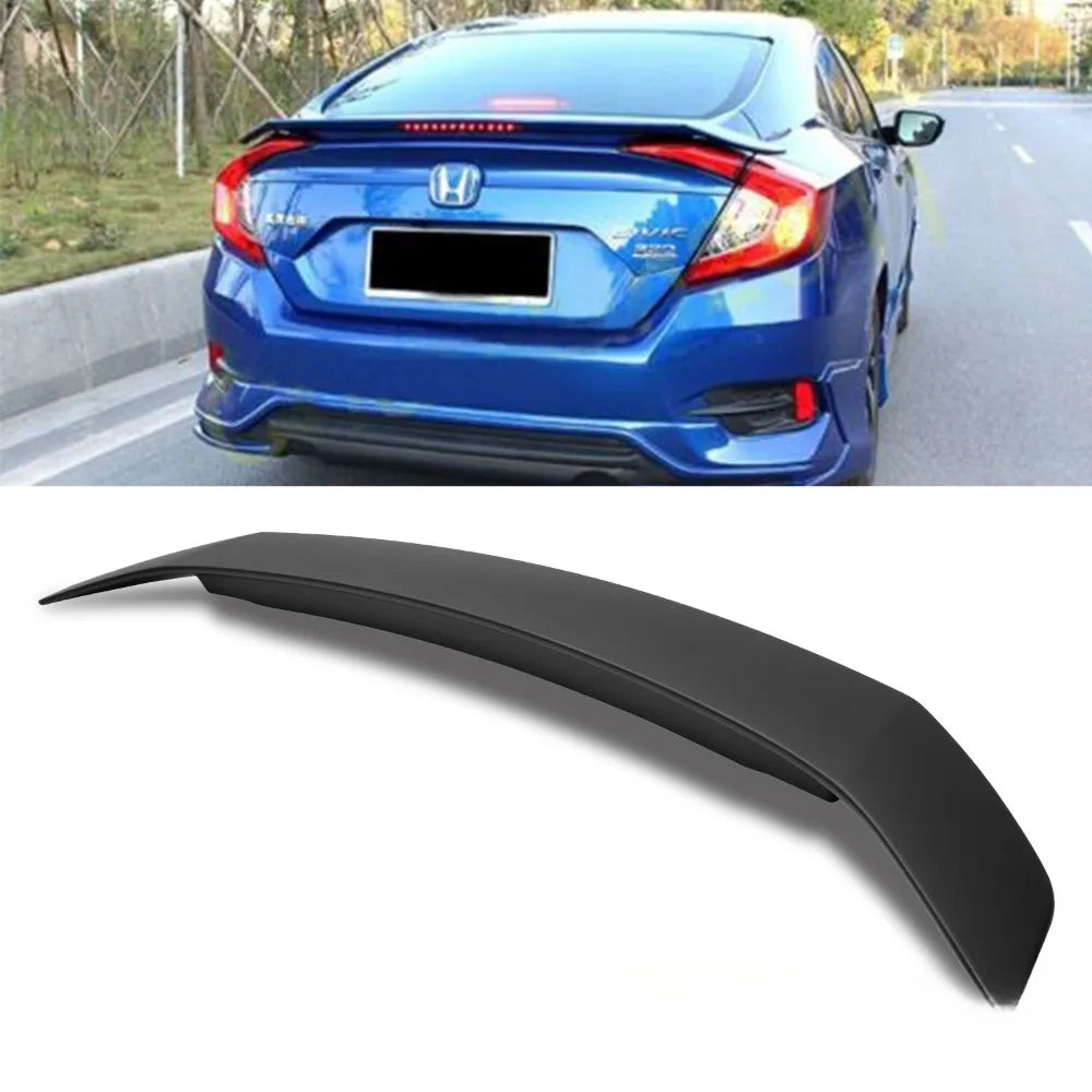 Fit 2016–2018 Honda Civic Light RS Rear Trunk Boot Lip Wing Spoiler w/ 3RD Light product image