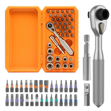 42-Piece Compact Ratchet & Socket Repair Tool Kit for Auto, Bike & Home – featured product image